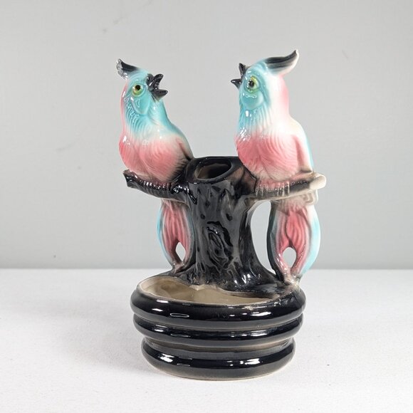 AS-IS Maddux of California Colourful Bird Planter Figurine Vase - Picture 12 of 12